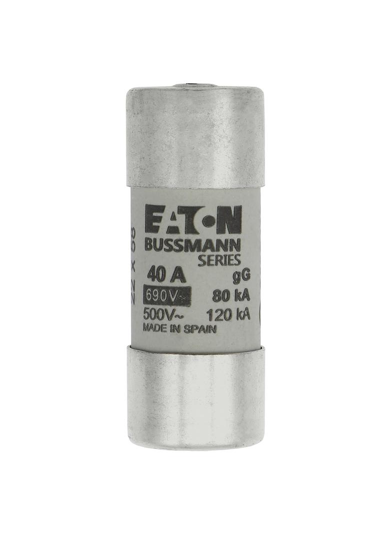 C22G40S Wkładka cylindryczna z wybijakiem 22x58 40A GG 690V AC C22G40S EATON