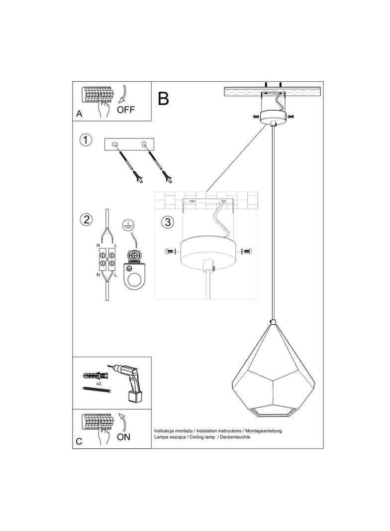 Sollux Lampa wisząca ceramiczna PAVLUS SL.0844