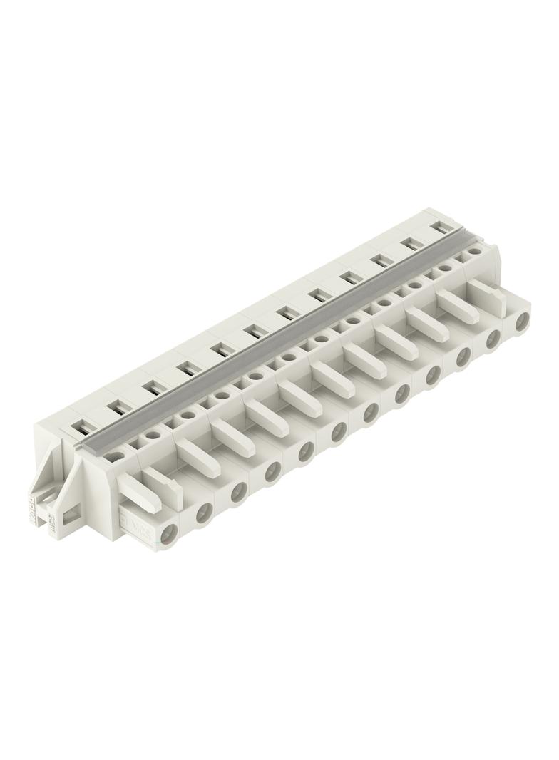 Gniazdo MCS‑MIDI Classic 12‑biegunowe jasnoszare raster 7,5mm 721‑212/027‑000 /10szt./ WAGO