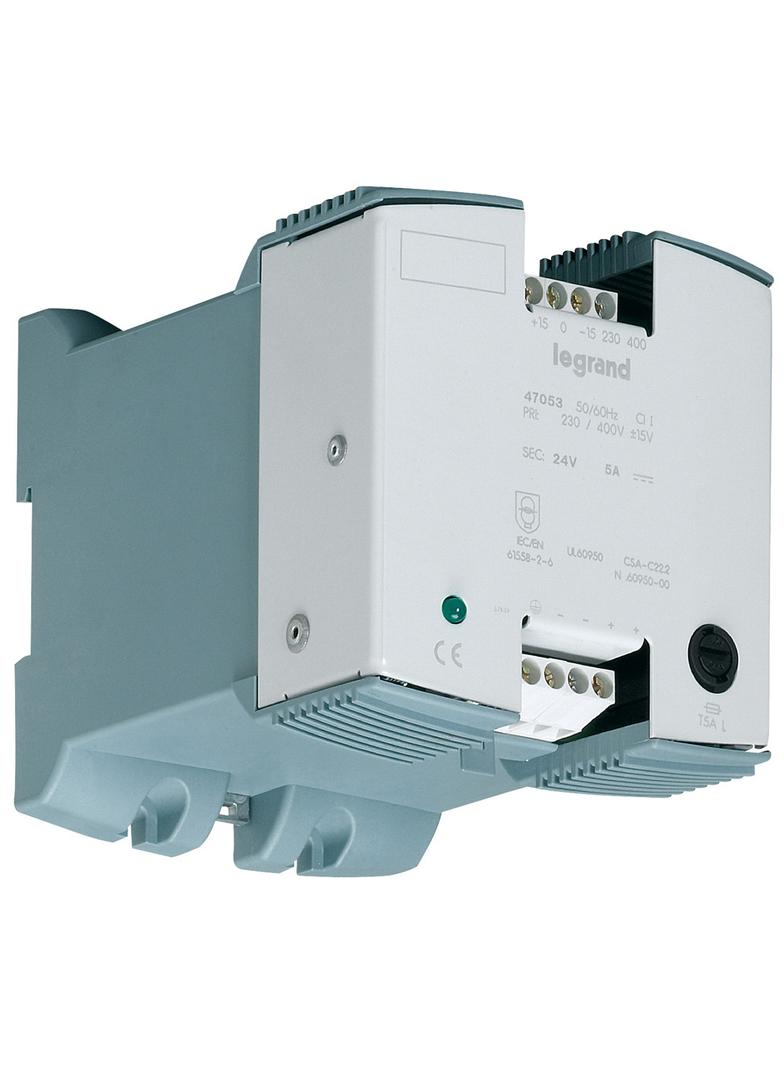 ZASILACZ JEDNOFAZOWY BEZ FILTRA 230-400 V/24 V 5 A, Legrand