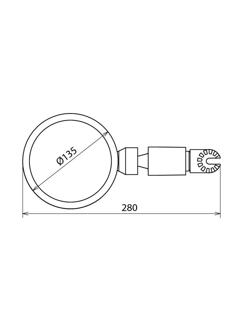 Lustro izolacyjne fi 135 mm