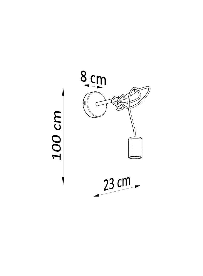 Sollux Kinkiet EDISON czarny SL.0373
