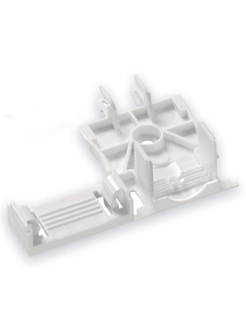 płytka odciążająca przewody 3-torowa biała