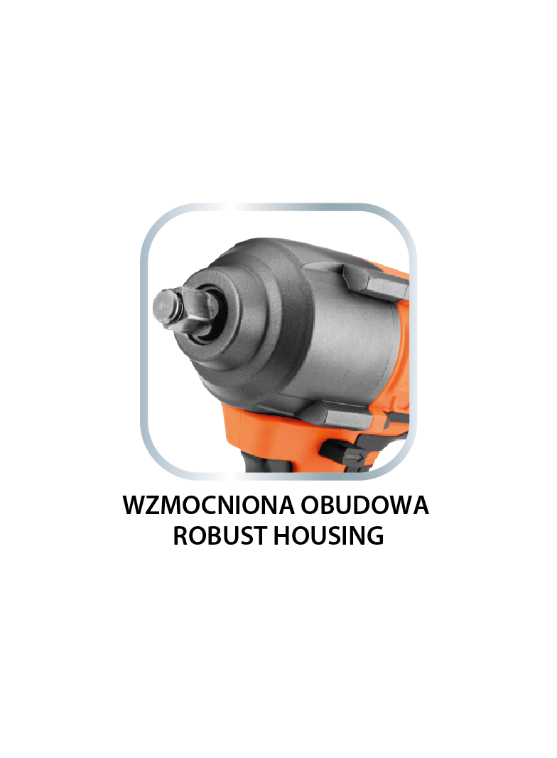 Klucz udarowy bezszczotkowy 18V, 850Nm, 1/2”, Energy+, bez akumulatora