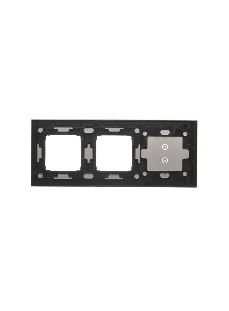 Simon 54 Touch Panel dotykowy S54 Touch 3 moduły 2 pola dotykowe pionowe + 2 otwory na osprzęty S54 srebrna mgła DSTR3300/71 KONTAKT