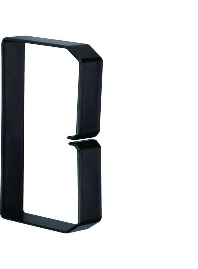 tehalit.BA6 Klamra do przewodów 80x120 czarny B801203 HAGER