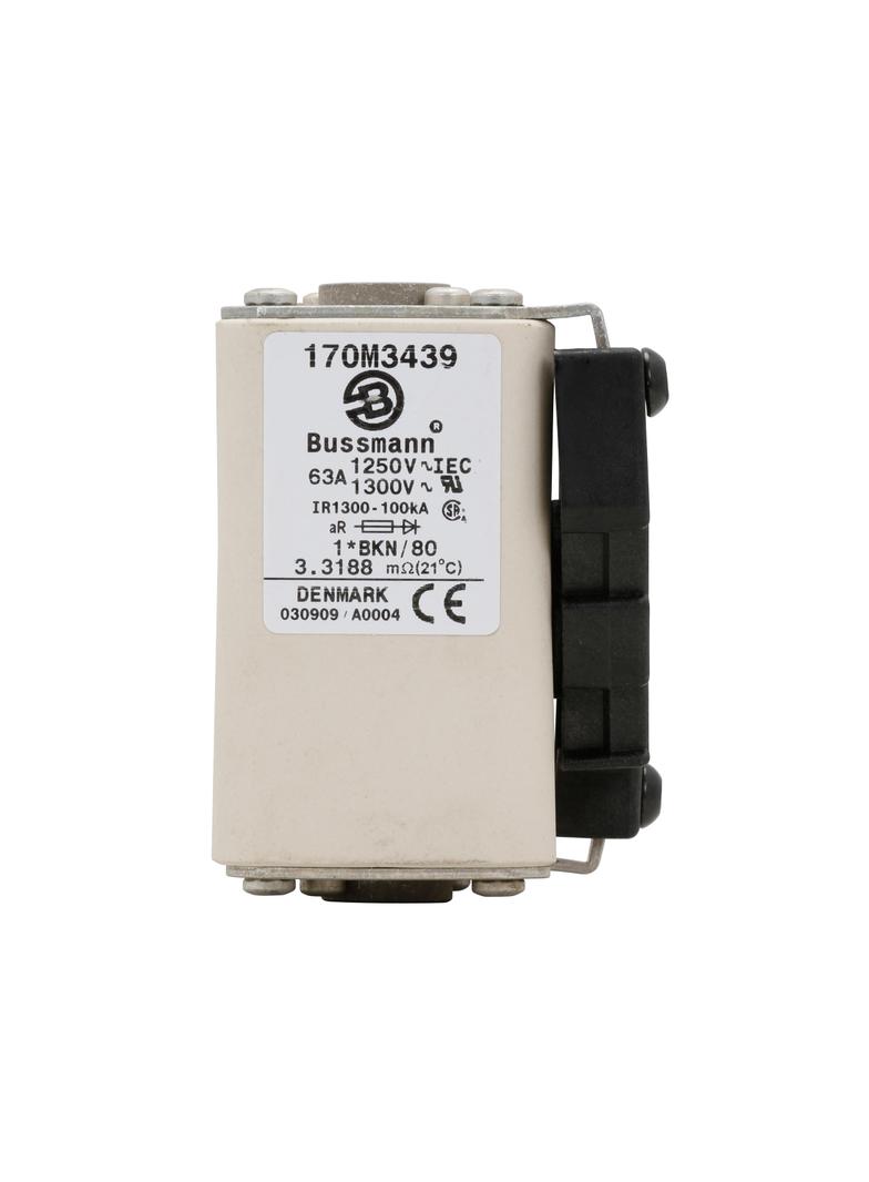 FUSE 63A 1250V 1*BKN/80 AR CU Wkładka szybka 63A AC 1250V rozmiar 1 45x59x81 mm aR, 170M3439 EATON