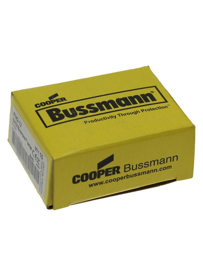 BUSS MIDGET FUSE 12A 600VAC zwłoczna 10,3 x 38,1mm FNQ-12 EATON