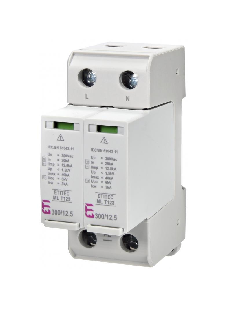 ETITEC ML T123 300/12,5 2+0 Ogranicznik przepięć T1, T2, T3 (B, C, D)