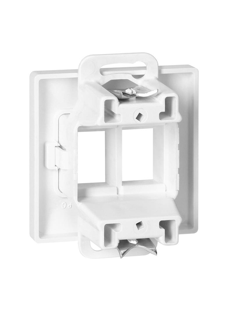 Płytka czołowa + 2xRJ45 Pearl, PC+ARJ45/P2, biały