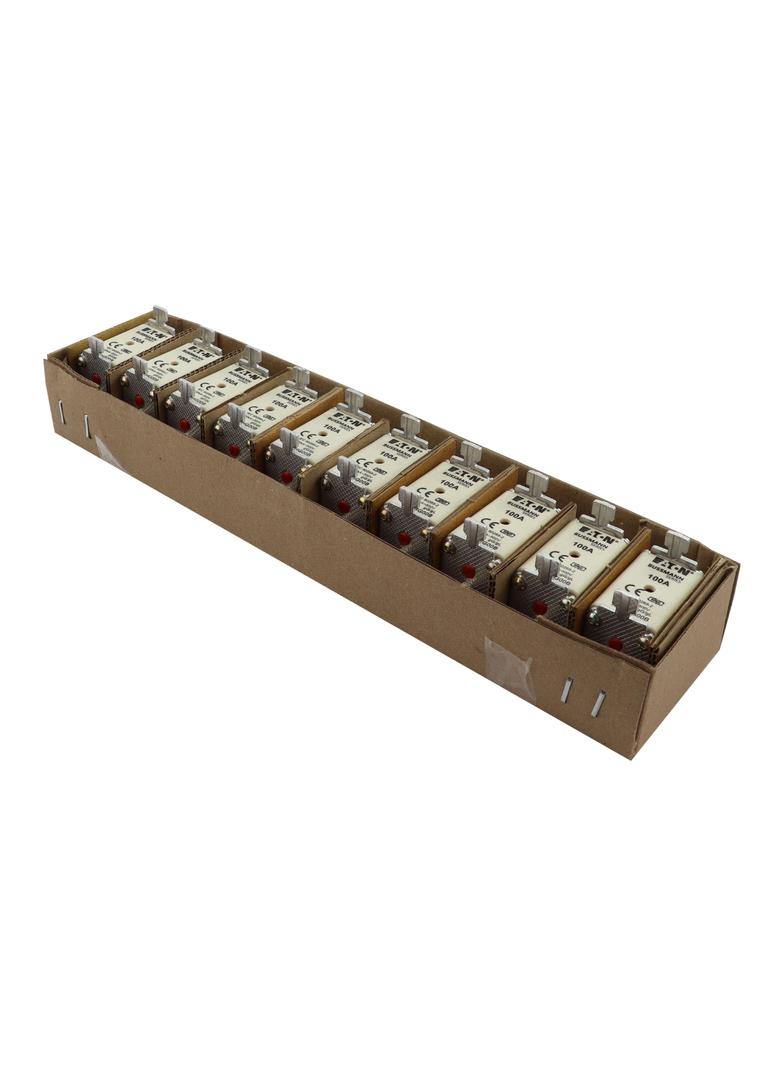 FUSE NH NH00 gG 100A 500V D.I. Wkładka NH00 100A 500V GL/GG podwójny wskaźnik 100NHG00B EATON