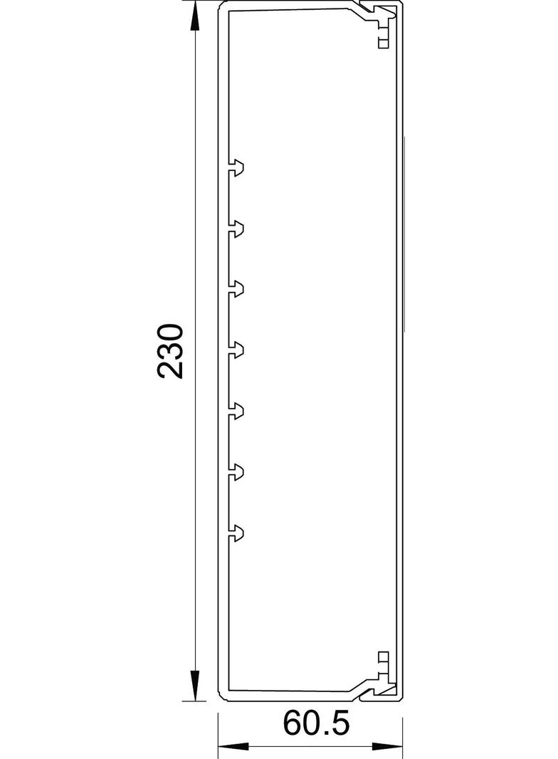 KANAŁ WDK 60X230 BIAŁ.