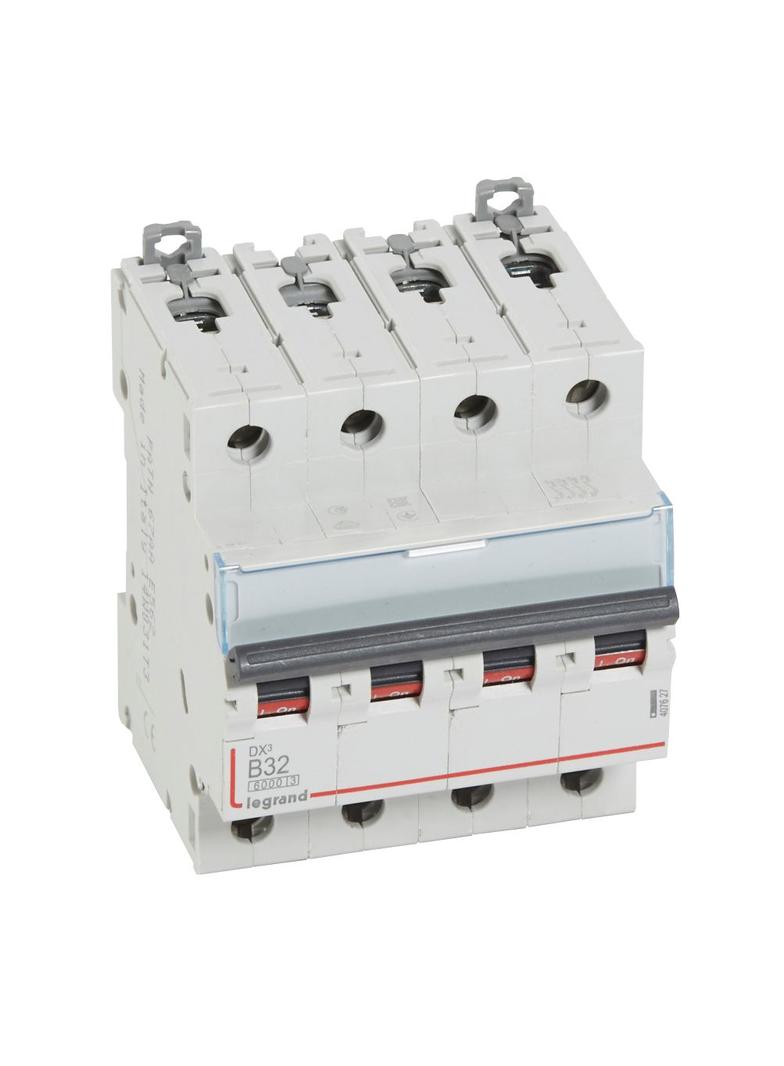 WYŁĄCZNIK NADPRĄDOWY S 304 4P B 32A 6000A SERII DX3, Legrand