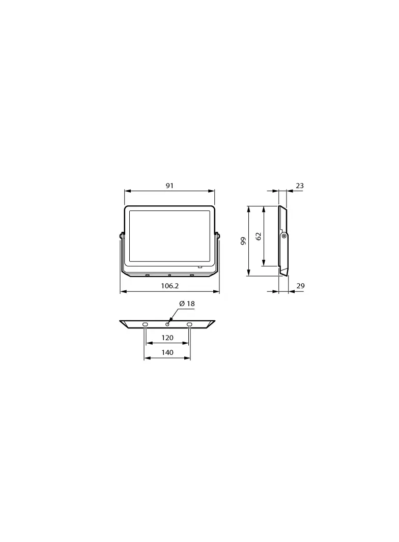 Naświetlacz LED PILA BVP008 10W 950lm IP65 4000K barwa neutralna 10W barwa neutralna PHILIPS