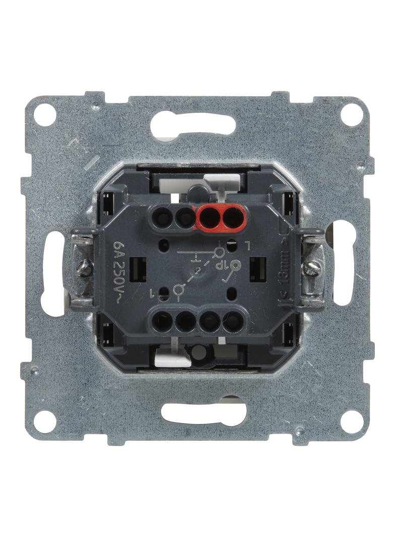 SUNO - Przycisk pojedynczy - 6 A - 250 V~ - zaciski automatyczne, Biały, Legrand