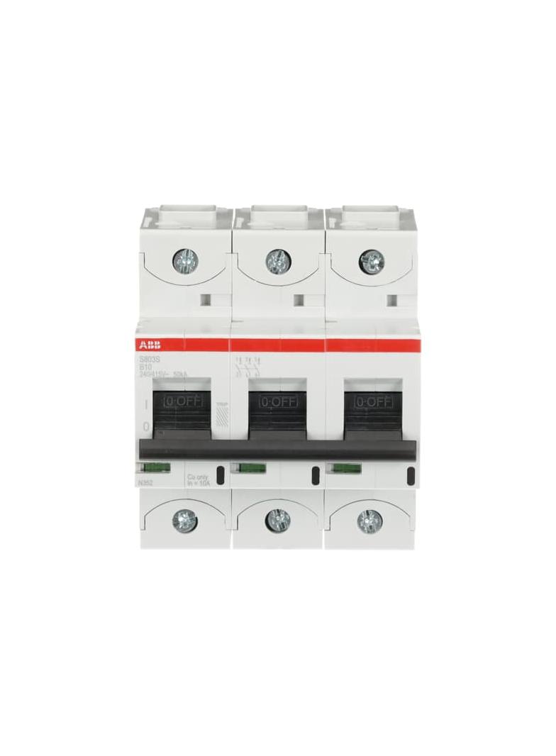 S803S-B10 Wyłącznik nadprądowy 50kA 3P B10A 2CCS863001R0105 ABB