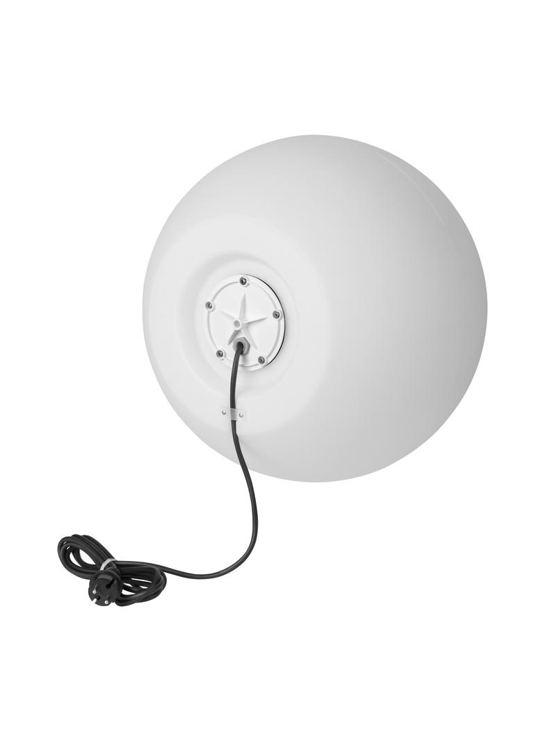LUNA M oprawa ogrodowa kula E27 1x60W IP44 biała O 450 AD-OP-6299WE27ZM ORNO
