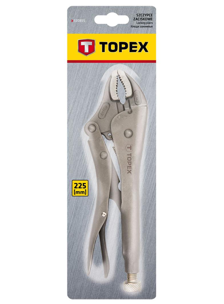 Szczypce zaciskowe uniwersalne 225 mm, okrągłe szczęki