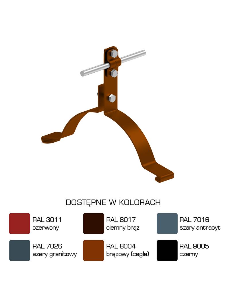 Uchwyt gąsiorowy "WZÓR 14" Z-śruba H=10 cm, /LA/