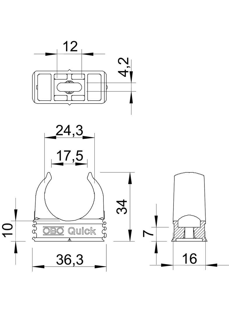 2955 F/M25, UCHWYT QUICK M25 OGNIOODPOR.