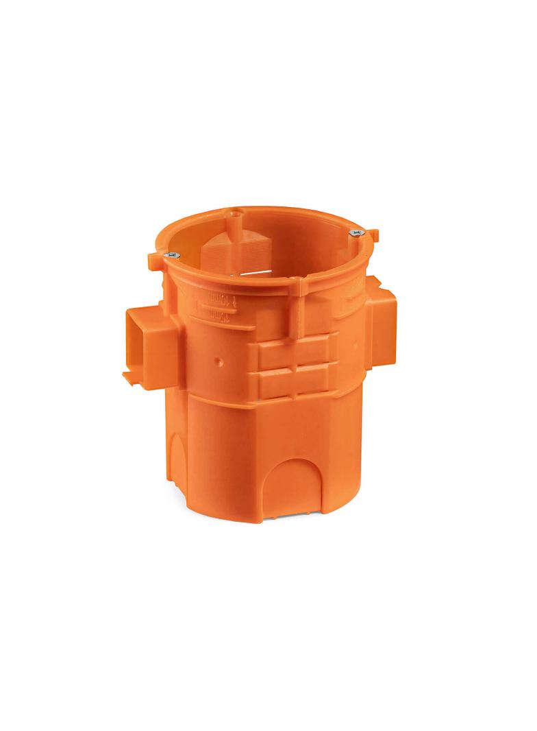 S60GFw Puszka podtynkowa O 60 szeregowa ekstra - głęboka - 80mm z wkrętami pomarańczowy  SIMET
