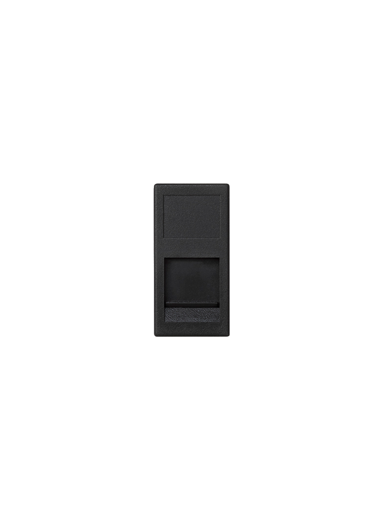 Simon Connect Płytka K45/2 1x RJ z osłoną 225x45mm uniwersalna szary grafit KA76/14 KONTAKT