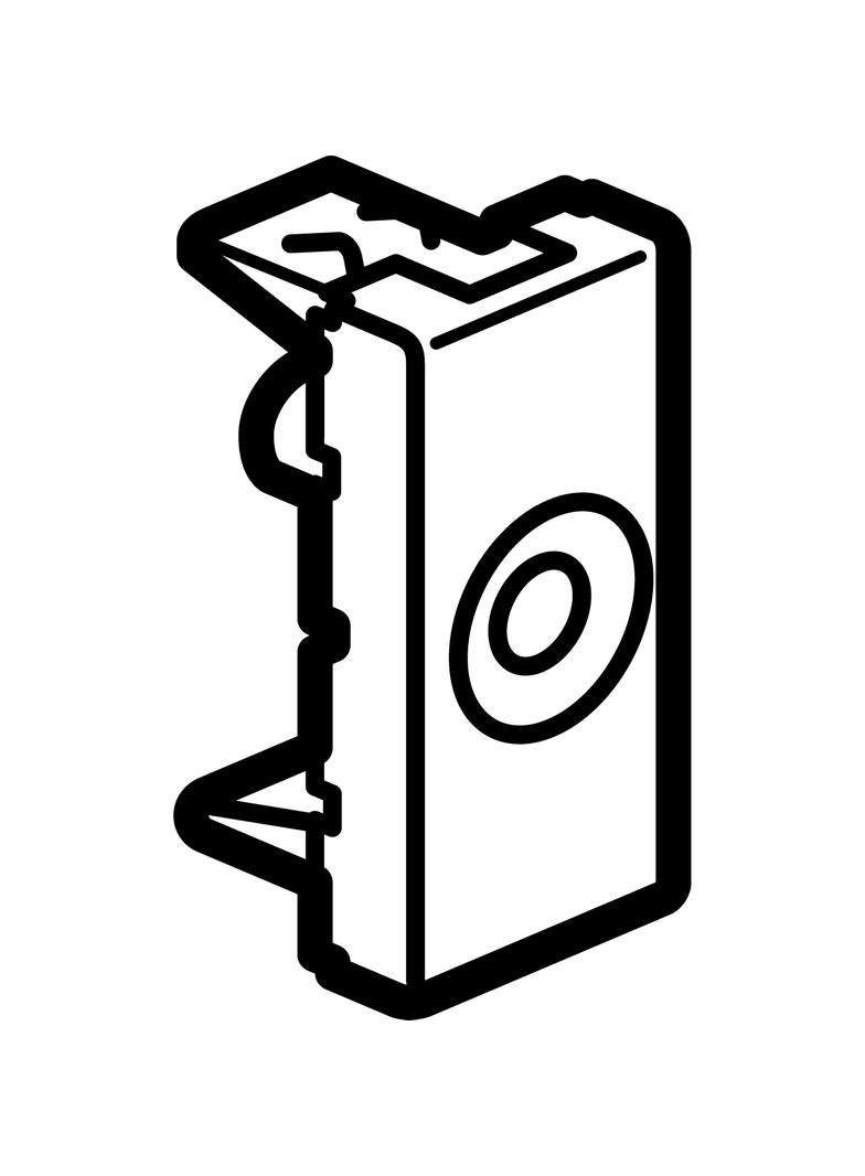 MOSAIC WYJŚCIE KABLA 8MM - 1 MODUŁ BIAŁE, Legrand