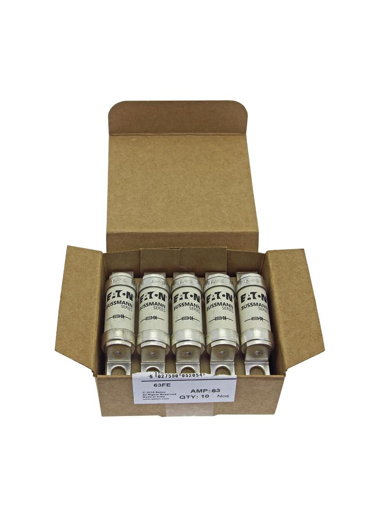 63A 690V IEC AC BS88 HIGH SPEED FUSE Wkładka szybka 63A AC 690V DC 500V BS88 19x77 mm aR, 63FE EATON