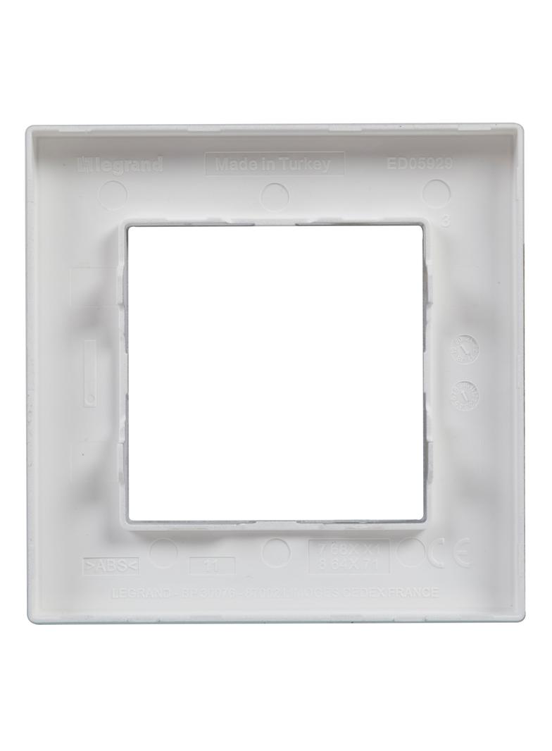 Niloe Step Ramka Pojedyncza 1X Kolor Aluminium Szczotkowane 863891 LEGRAND