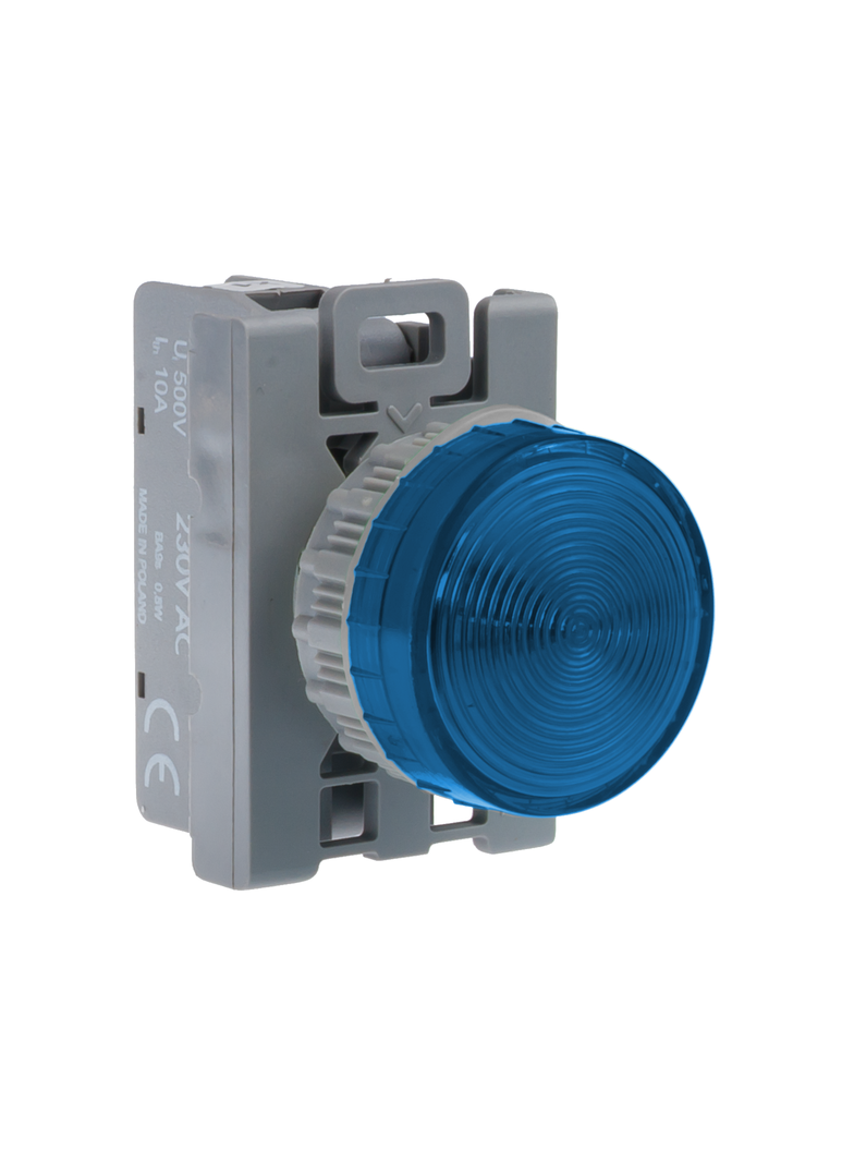 LAMPKA SYGN. NIEBIESKA 230V LED BA9S STANDARD
