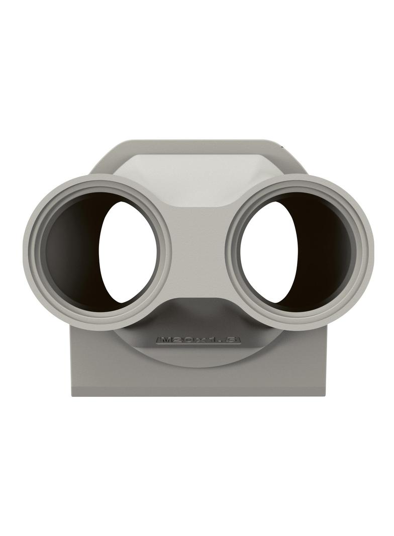 NOWE PLEXO - PRZEPUST KABLOWY - 2 WEJŚCIA - IS020 SZARY