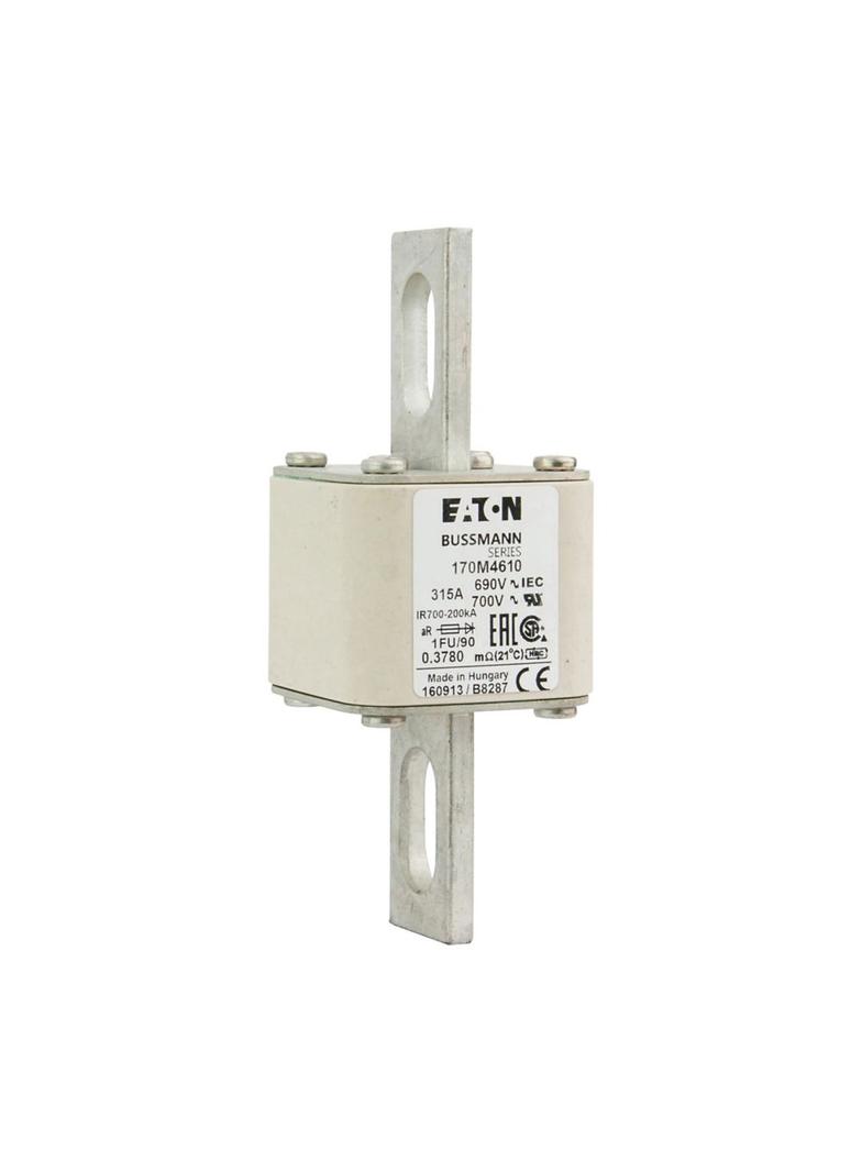 FUSE 315A 690V 1FU/90 AR UC Wkładka szybka 315A AC 690V rozmiar 1 53x69x136 mm aR IEC UL, 170M4610 E