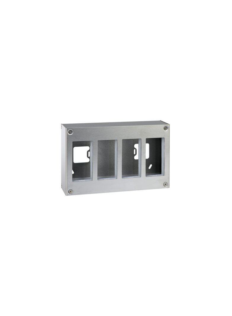 Simon Connect Obudowa natynkowa S500 METAL 4-modułowa 8x K45 kompletna 51000014-036 KONTAKT