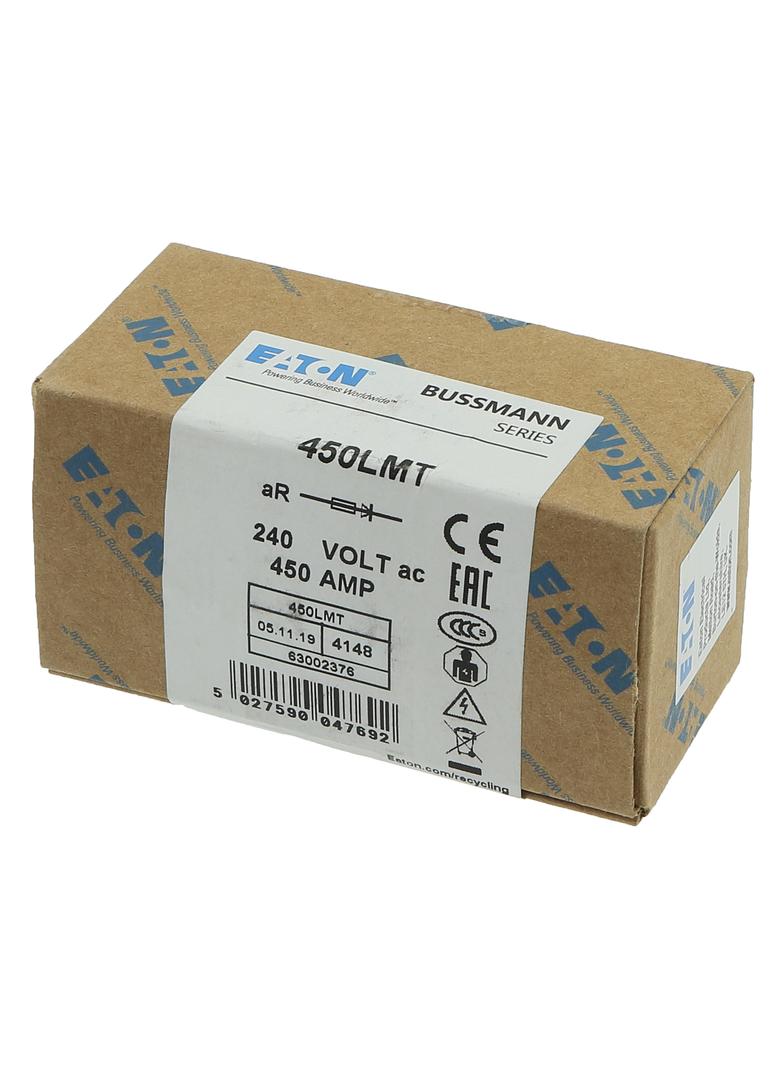 450AMP 240V IEC AC BS88 HIGH SPEED FUSE Wkładka szybka 450A AC 240V DC 150V BS88 38x84 mm, 450LMT EA