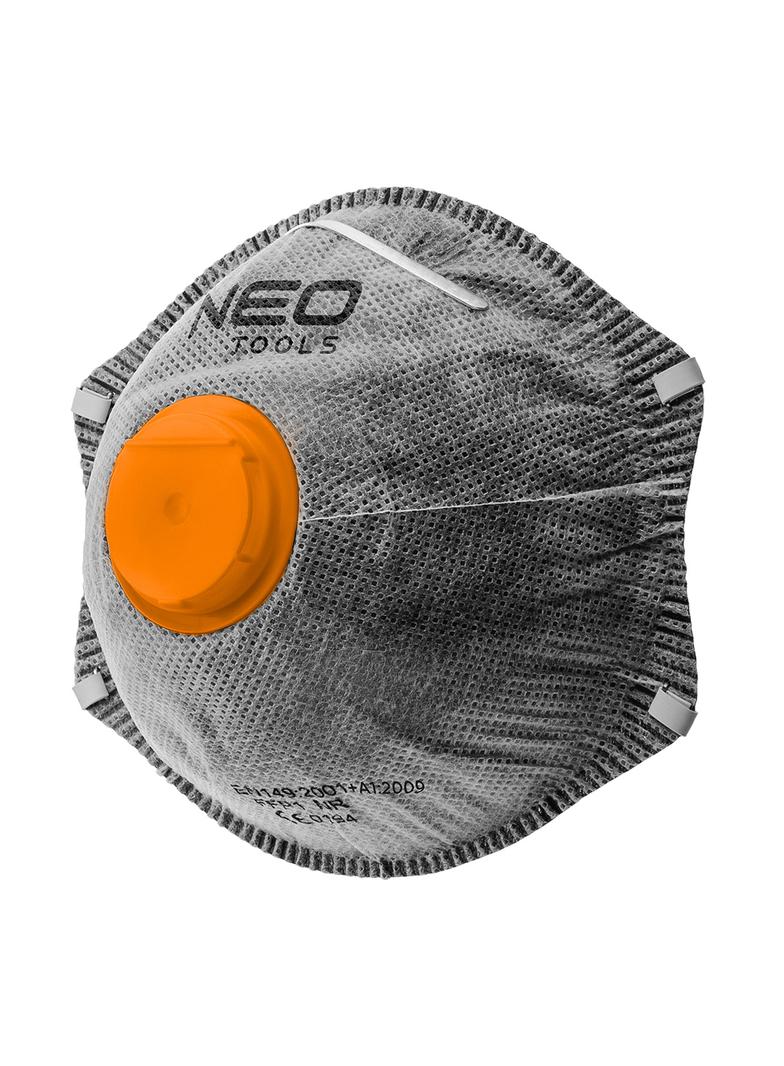 Półmaska przeciwpyłowa, z aktywnym węglem FFP2, z zaworem, 3 szt.