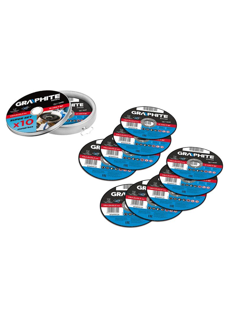 Tarcza tnąca do metalu 115 x 1.0 x 22.2 mm, 41 A60-T-BF, 10 szt.