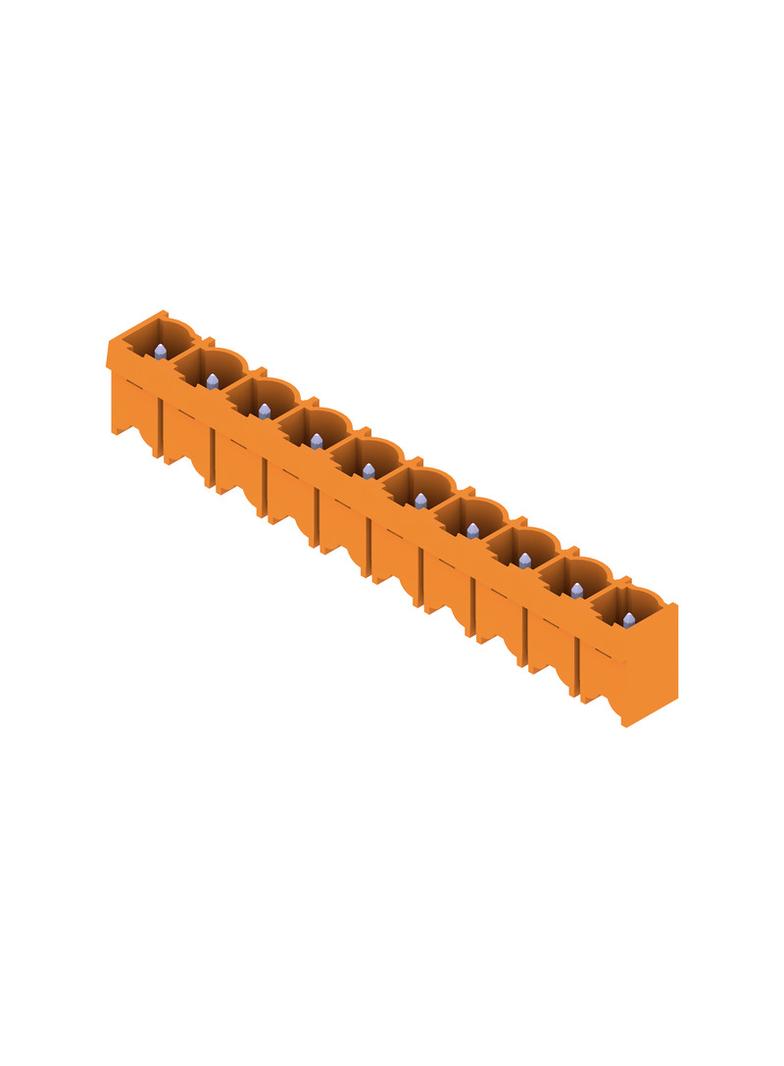 SL 7.62HP/10/180G 3.2SN OR BX Wtyki PCB (złącza płyty), 7.62 mm, Liczba biegunów: 10, kąt odejścia: 180° /50szt./ 1048950000 WEIDMÜLLER