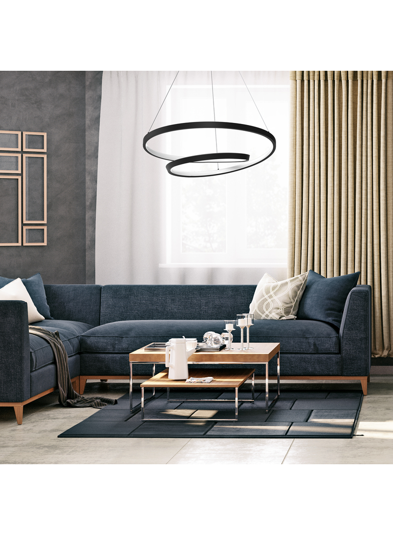 Lampa wisząca LUCERO BLACK 48W LED