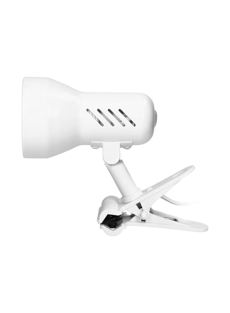 Dalla lampa biurkowa z klipsem 40W E27 stal + tworzywo biała DL-10/W ORNO