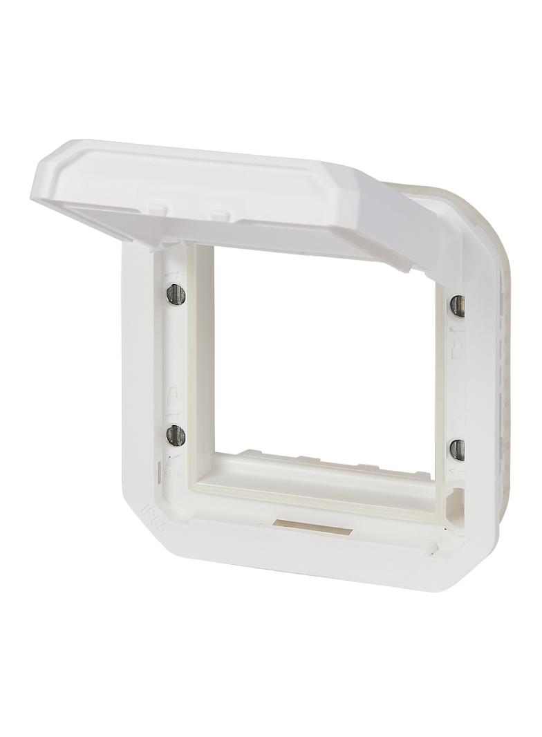 NOWE PLEXO - ADAPTER ARTEOR/MOSAIC Z PRZYCIEMNIONĄ KLAPKĄ MECHANIZM BIAŁY