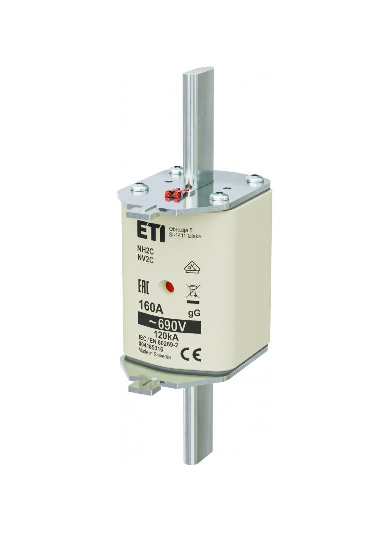 Wkładka topikowa NH zwłoczna KOMBI NH2C gG 160A 690V 004185316 ETI