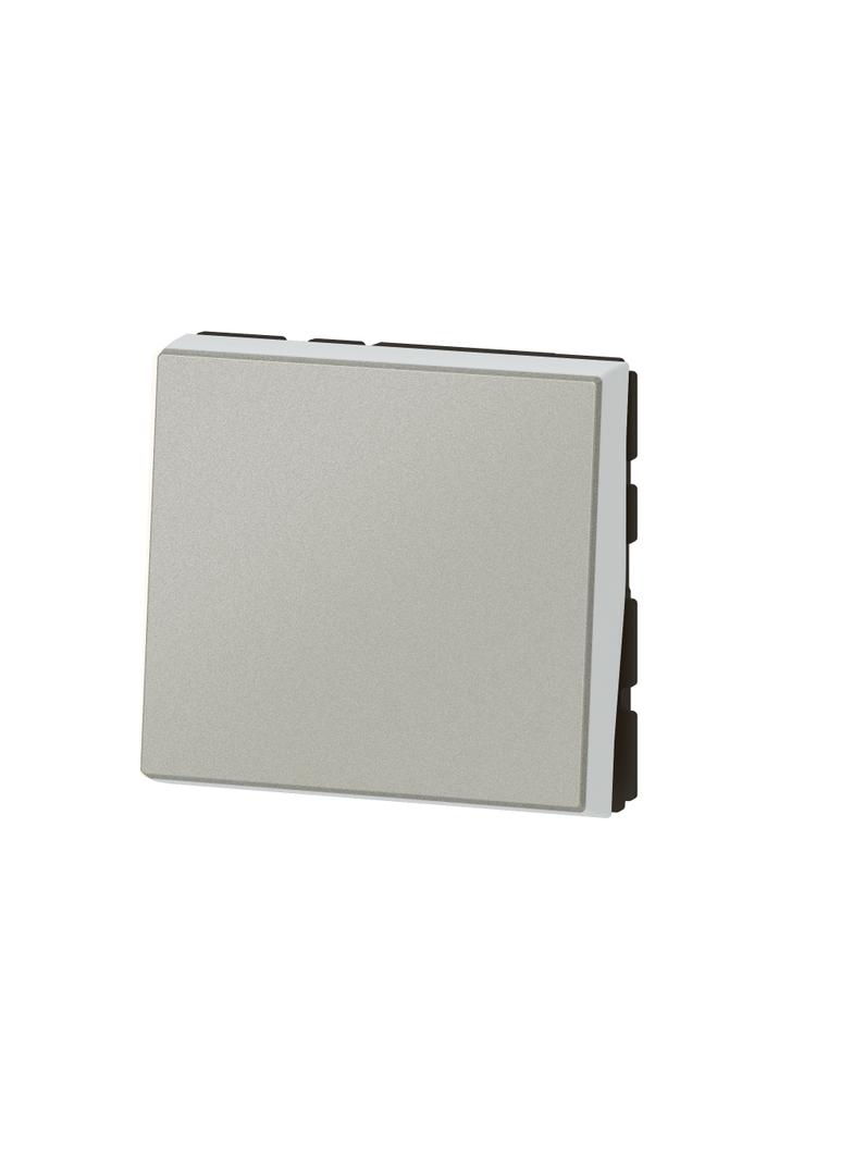 Mosaic Przycisk Jednobiegunowy - 2 Moduły Aluminium 6X-250V 079240L LEGRAND