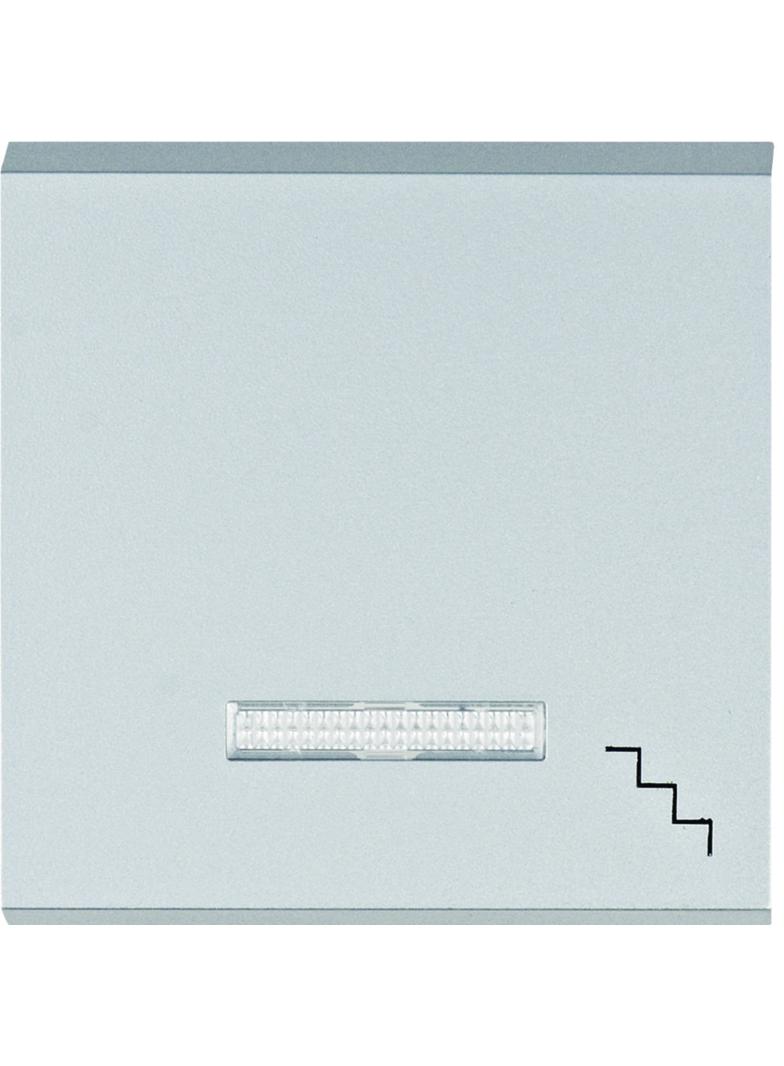 lumina Klawisz kontrolny z symbolem „Schody”, srebrny WL6132 HAGER