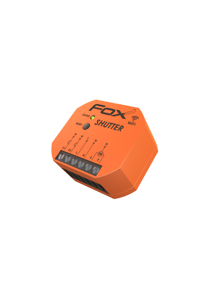 SHUTTER Dopuszkowy sterownik rolet Wi-Fi z silnikiem 230V