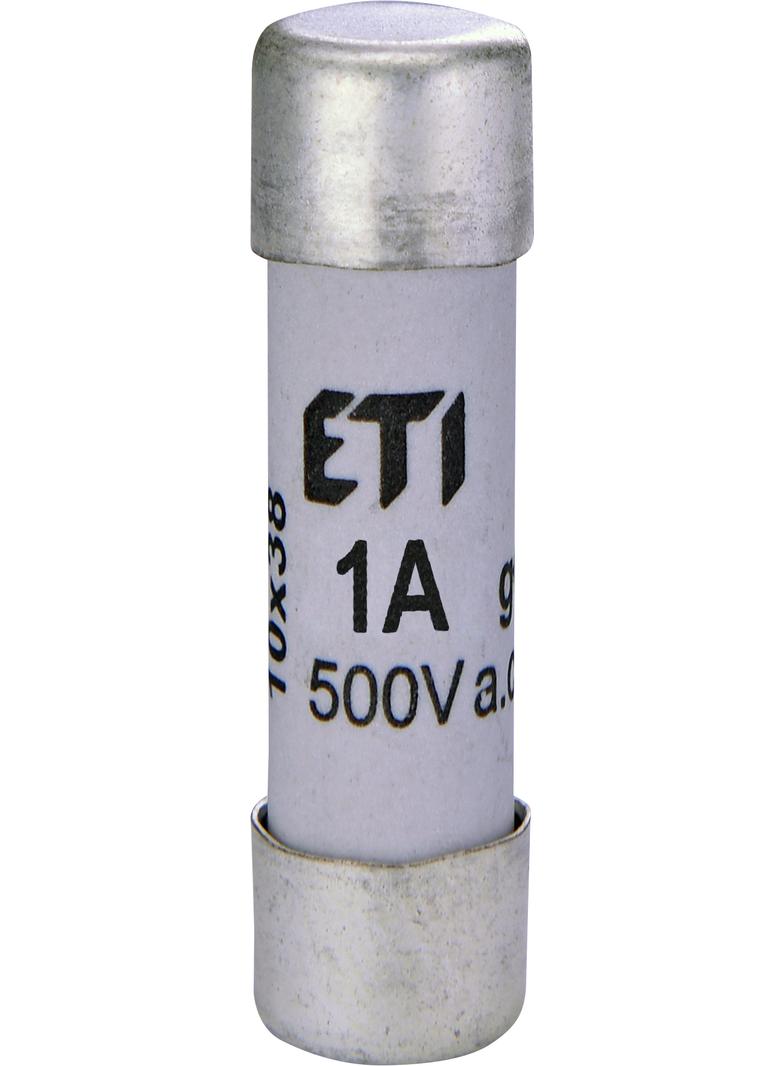 Wkładka topikowa cylindryczna CH10x38 gG 1A 500V 002620000 ETI