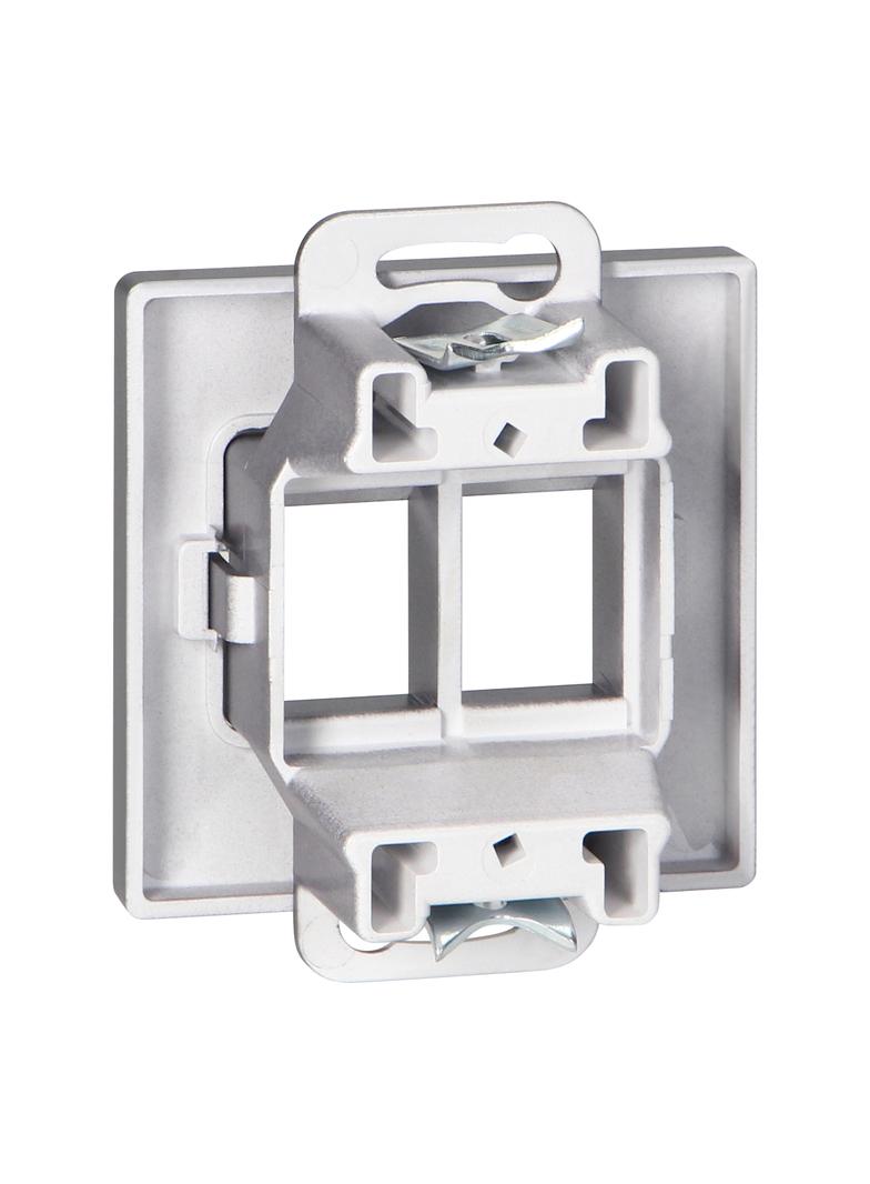 Płytka czołowa + 2xRJ45 Pearl, PC+ARJ45/P2, antracyt OR-OE-7717/2/A ORNO