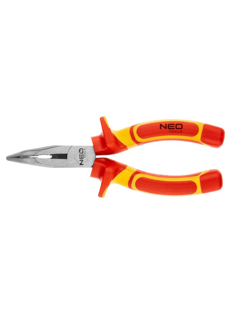 Szczypce wydłużone wygięte 160 mm 1000V , CrV, polerowane