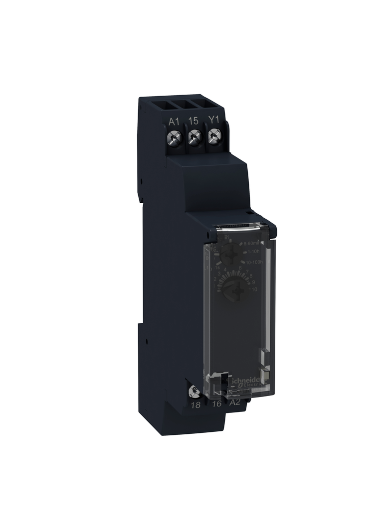 Zelio Time Przekaźnik czasowy 24 240V AC DC, zakres 0.1s/ 100h, styk 1CO RE17RCMU