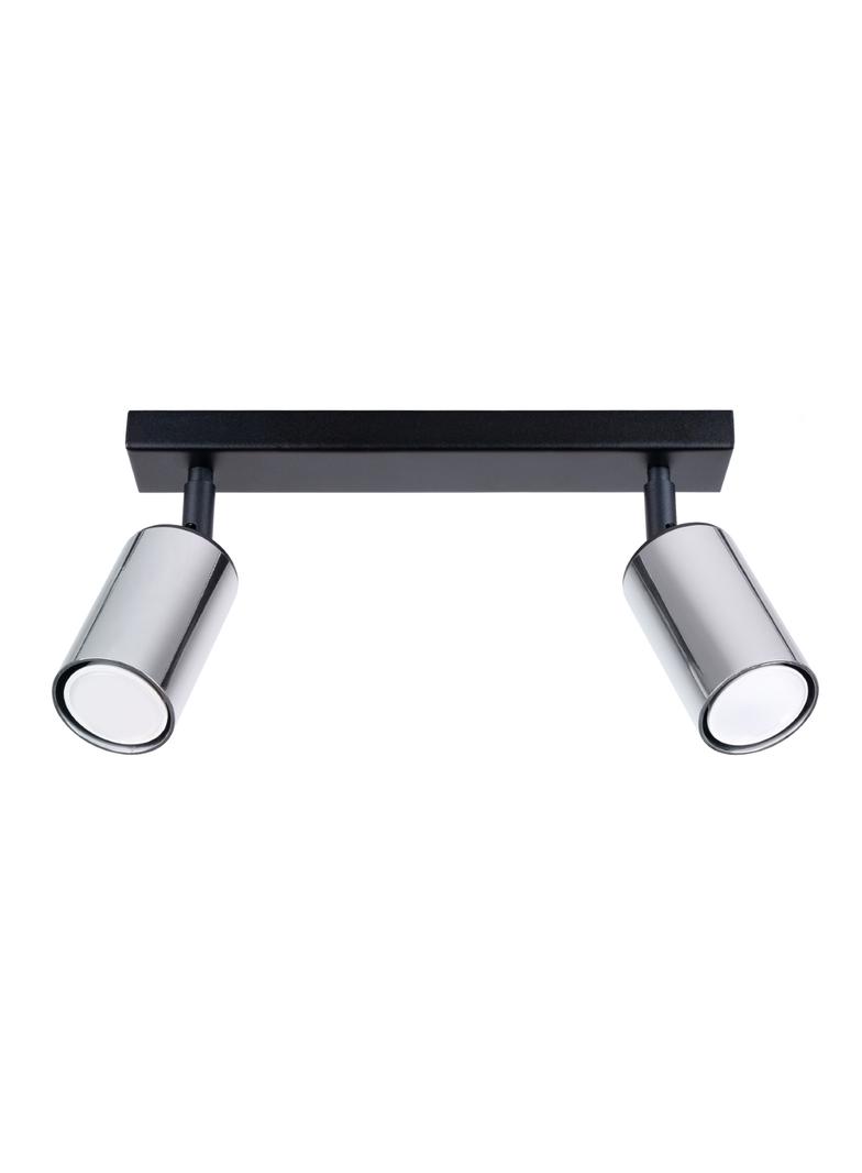 Plafon WINX 2 czarny/chrom