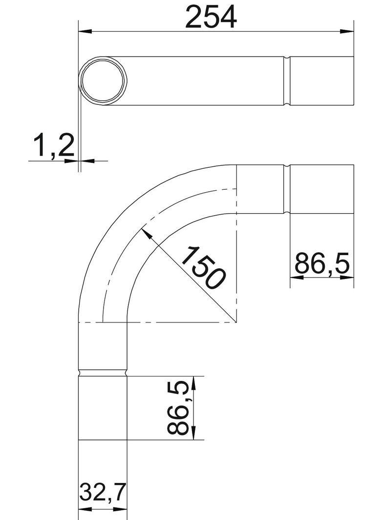 SBN32 SW, Kolanko rurowe